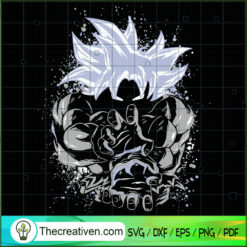 Son Goku Ultra Instinct Fighting SVG, Dragon Ball SVG, Goku SVG