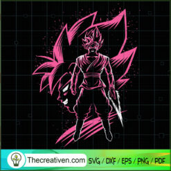 Black Goku Dragon Ball Super SVG, Dragon Ball SVG, Goku SVG