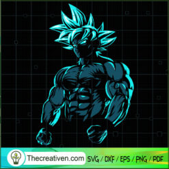 Son Goku Super Saiyan Blue SVG, Dragon Ball SVG, Goku SVG