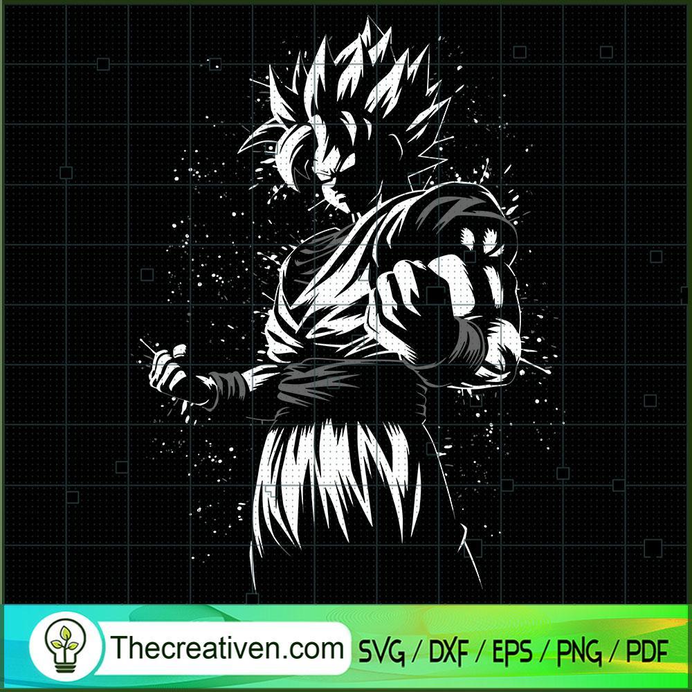 Son Goku Ultra Instinct Drag SVG Cut File for Cricut 1 Son Goku Ultra Instinct Drag SVG Cut File for Cricut