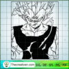 Majin Vegeta Super Saiyan 2 SVG Cut File for Cricut 3 138 copy