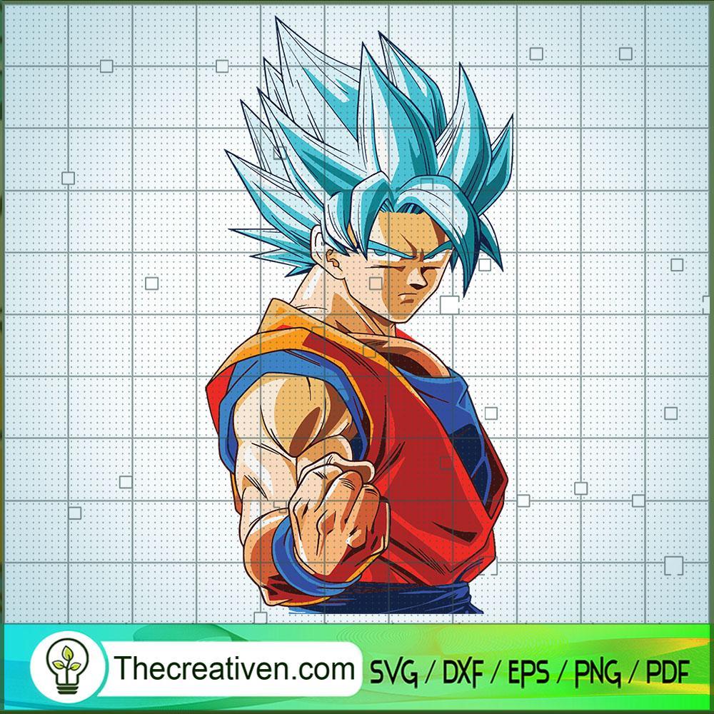 Goku Super Saiyan Blue SVG, Dragon Ball SVG, Goku SVG 1 Goku Super Saiyan Blue SVG, Dragon Ball SVG, Goku SVG