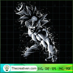 Goku Utral Instinct SVG, Dragon Ball SVG, Goku SVG