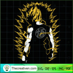Son Goku Syper Saiyan 2 Dragon Ball Z SVG, Dragon Ball SVG, Goku SVG
