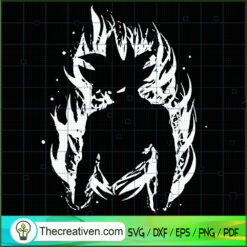 Dragon Ball Super Goku Utral Instinct SVG, Dragon Ball SVG, Goku SVG