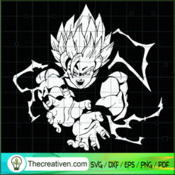 Son Goku Kamekame Haa Dragon Ball SVG, Dragon Ball SVG, Goku SVG