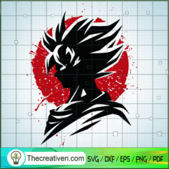 Head Son Goku Dragon Ball Z SVG, Dragon Ball SVG, Goku SVG