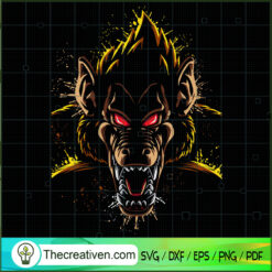 Great Ape Head Goku SVG, Dragon Ball SVG, Goku SVG