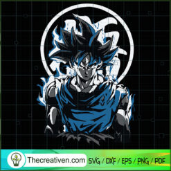 Son Goku Ultra Instinct  SVG, Dragon Ball SVG, Goku SVG