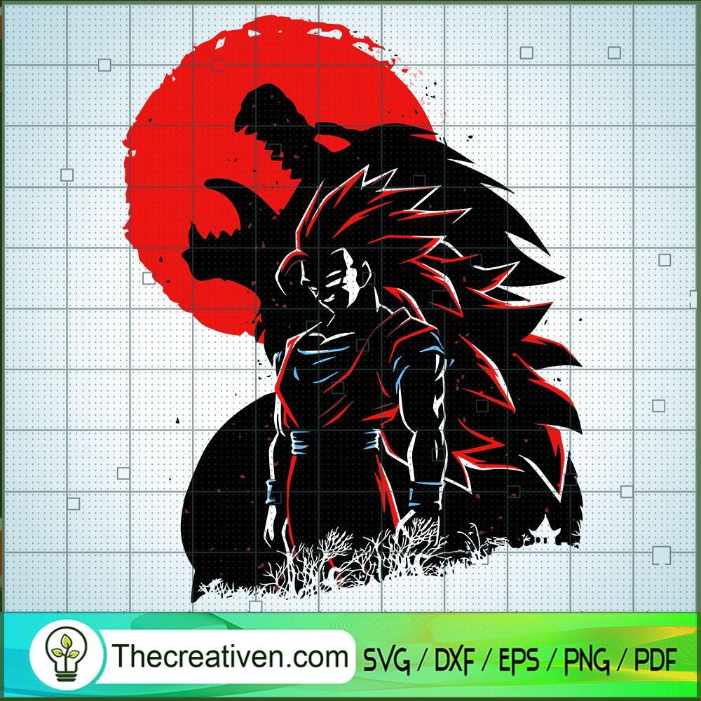 Super Saiyan 3 and Great Ape SVG, Dragon Ball SVG, Goku SVG 1 Super Saiyan 3 and Great Ape SVG, Dragon Ball SVG, Goku SVG