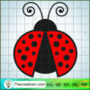 Lady Bug Mono SVG Free, SVG Free, Free SVG For Cricut Silhouette 2 LADY BUG MONO 1 copy