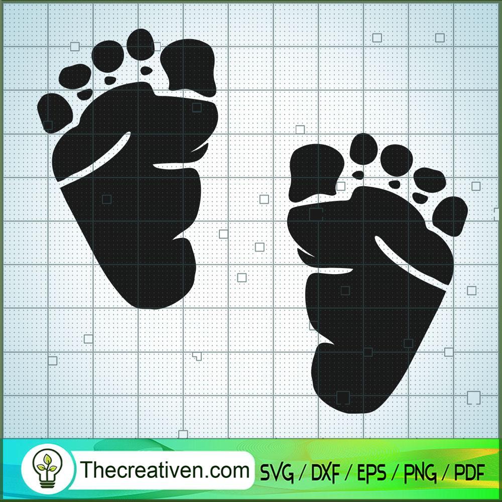 Baby Feet Free SVG Cut File for Cricut & Silhouette 1 Baby Feet Free SVG Cut File for Cricut & Silhouette
