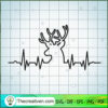 Deer Beat Free SVG Cut File for Cricut & Silhouette 2 DEER EKG copy