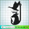 Deer Duck Hunting Free SVG Cut File for Cricut & Silhouette 3 HOOK WITH DEER copy