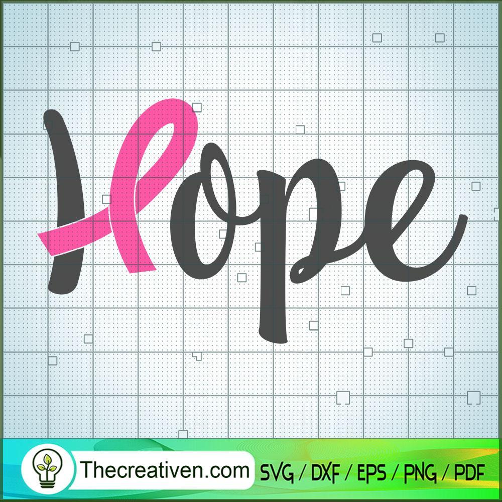 Hope Cancer Free SVG Cut File for Cricut & Silhouette 1 Hope Cancer Free SVG Cut File for Cricut & Silhouette