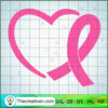 Heart Cancer Free SVG Cut File for Cricut & Silhouette 3 CANCER AWARE 3 copy