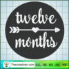 Twelve Month Free SVG Cut File for Cricut & Silhouette 3 TWELVE MONTHS copy