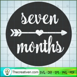 Seven Month Free SVG Cut File for Cricut & Silhouette