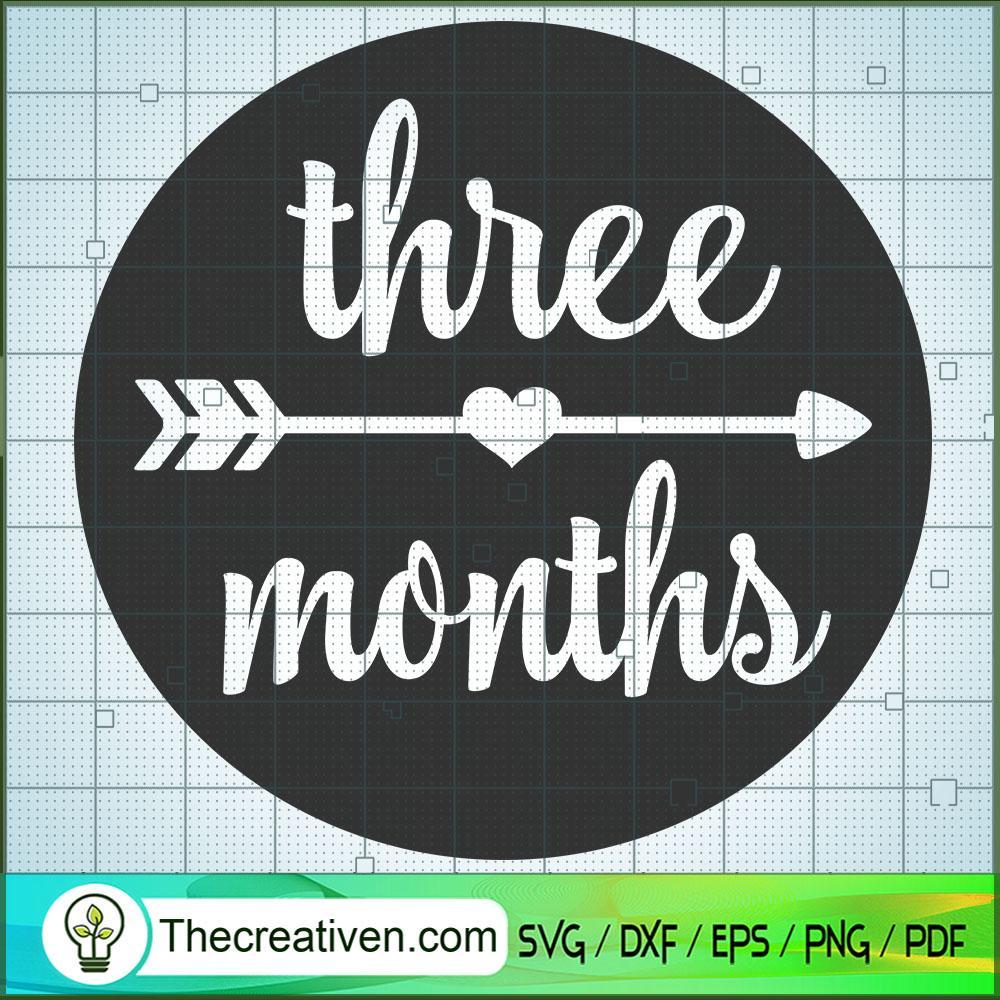 Three Month Free SVG Cut File for Cricut & Silhouette 1 Three Month Free SVG Cut File for Cricut & Silhouette