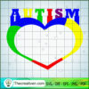 Autism Heart SVG Free, Autism SVG Free, Free SVG For Cricut Silhouette 3 AUTISM7 copy