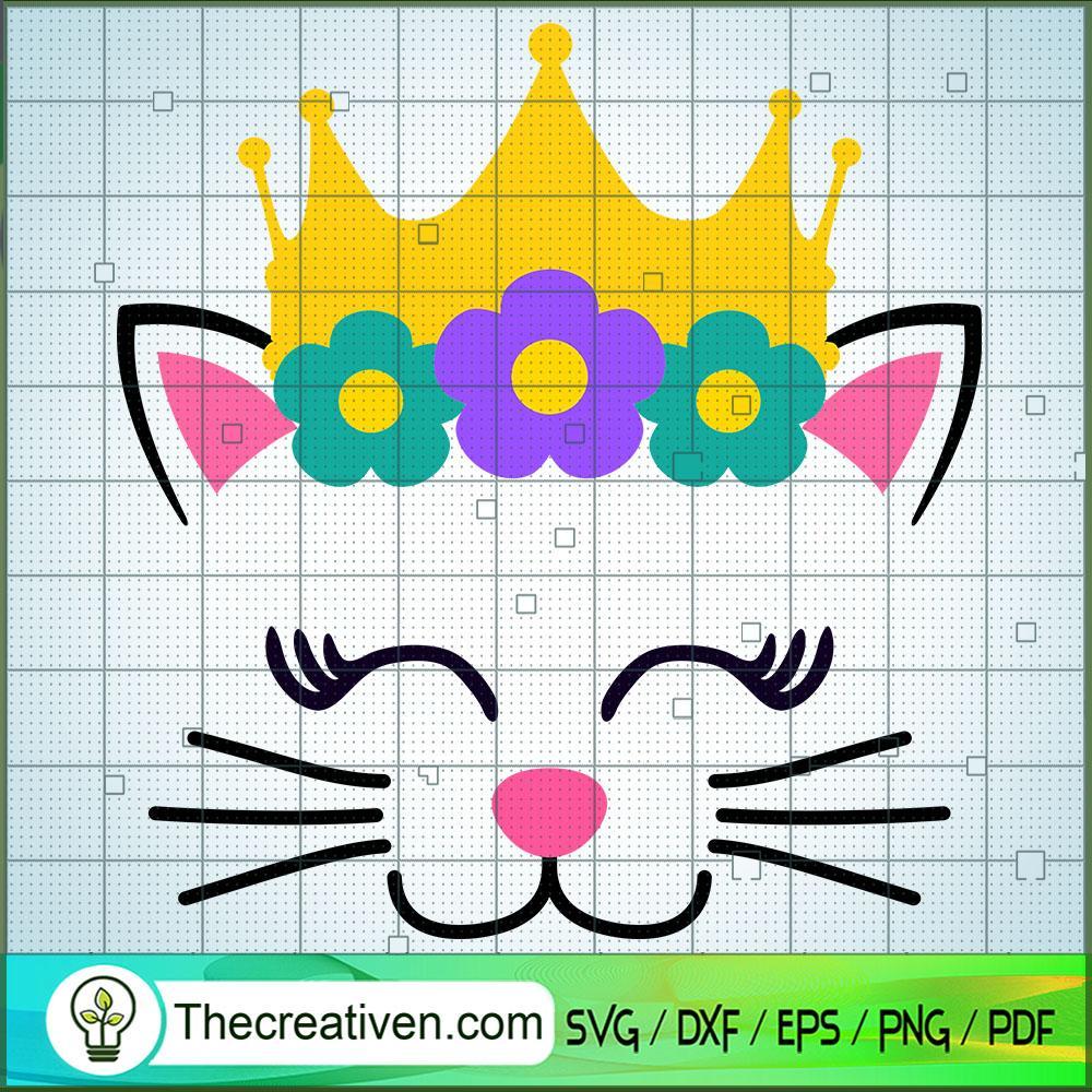Cat Crown Head SVG Free, Cat SVG Free, Free SVG For Cricut Silhouette 1 Cat Crown Head SVG Free, Cat SVG Free, Free SVG For Cricut Silhouette