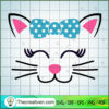 Cat Bow Head SVG Free, Cat SVG Free, Free SVG For Cricut Silhouette 3 CAT 1 copy