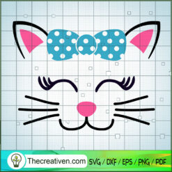 Cat Bow Head SVG Free, Cat SVG Free, Free SVG For Cricut Silhouette