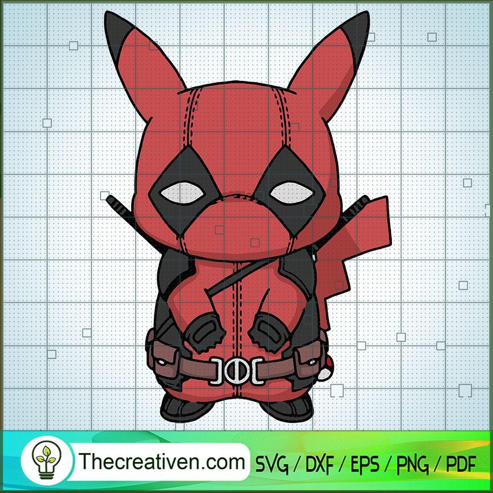 Pikachu Dead Pool SVG Cut File for Cricut & Silhouette 1 Pikachu Dead Pool SVG Cut File for Cricut & Silhouette