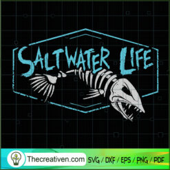 Saltwater Life SVG Cut File for Cricut & Silhouette