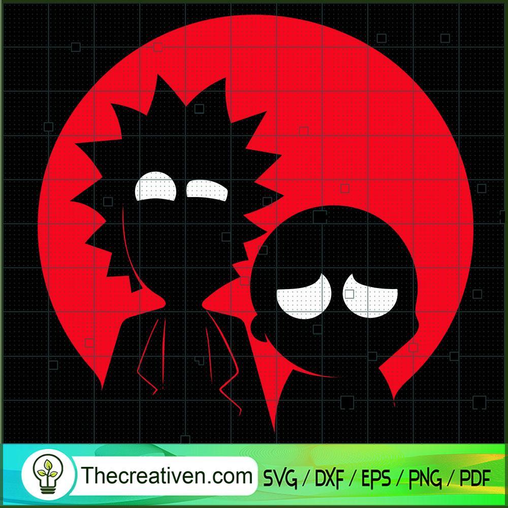 Rick And Morty Shadow Red Circle SVG, Rick And Morty SVG, Cartoon Movie SVG 1 168 copy