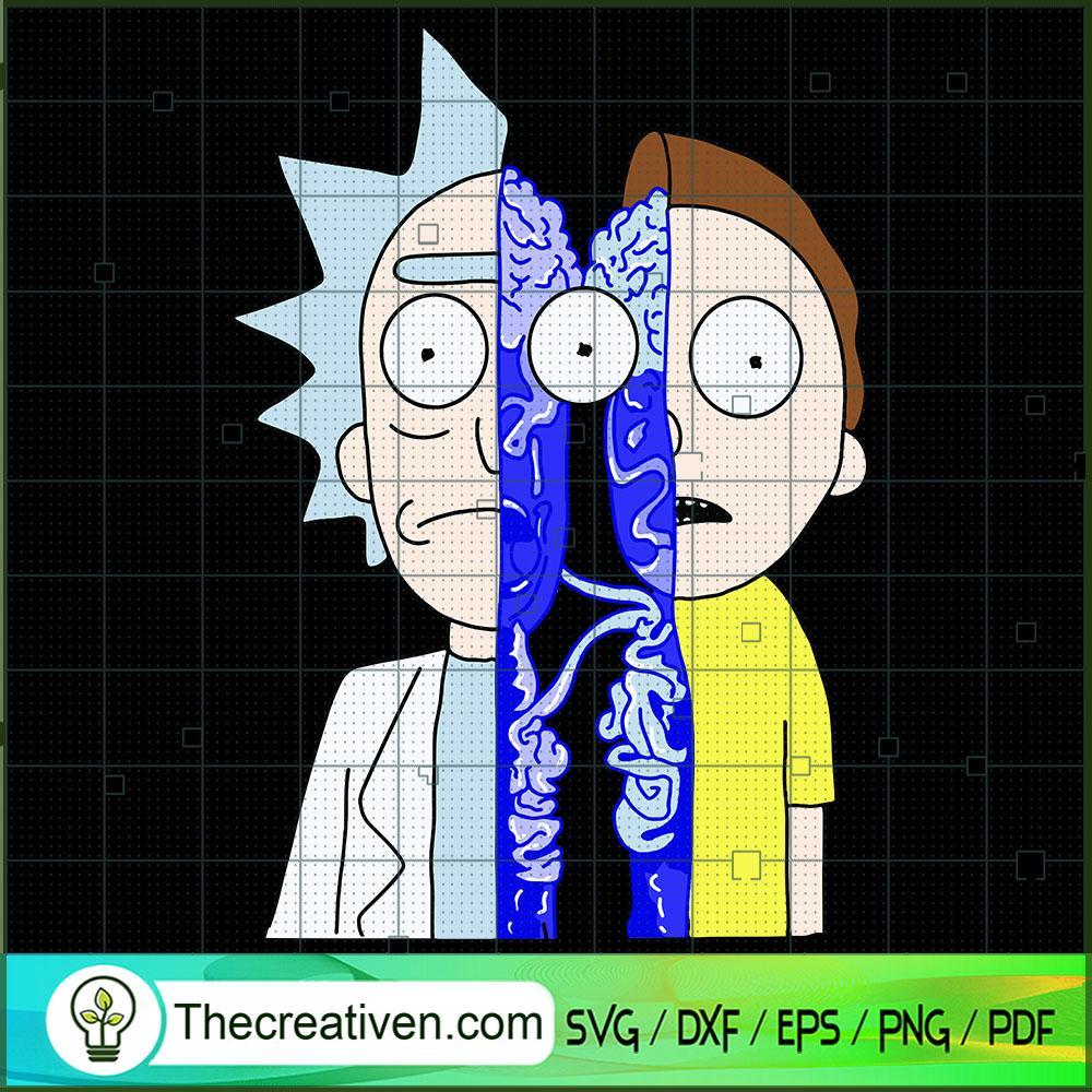 Rick And Morty Half SVG, Rick And Morty SVG, Cartoon Movie SVG 1 Rick And Morty Half SVG, Rick And Morty SVG, Cartoon Movie SVG