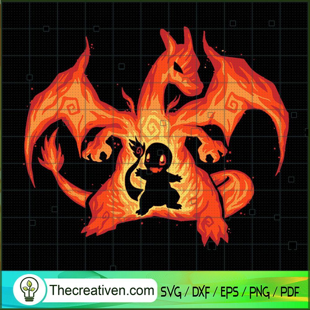 Charmander Dragon Shadow SVG, Pokémon SVG, Cartoon Movie SVG 1 Charmander Dragon Shadow SVG, Pokémon SVG, Cartoon Movie SVG