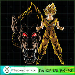 Goku And Great Ape Head SVG, Goku SVG, Dragon Ball Z SVG