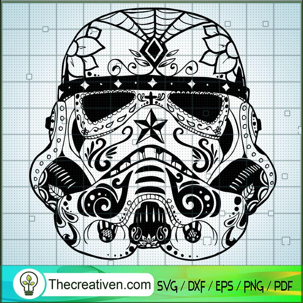 Stormtrooper Head Pattern SVG, Star Wars SVG, Stormtrooper SVG 1 244 copy