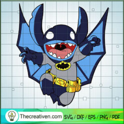Stitch Batman SVG, Stitch SVG, Stitch Hero SVG