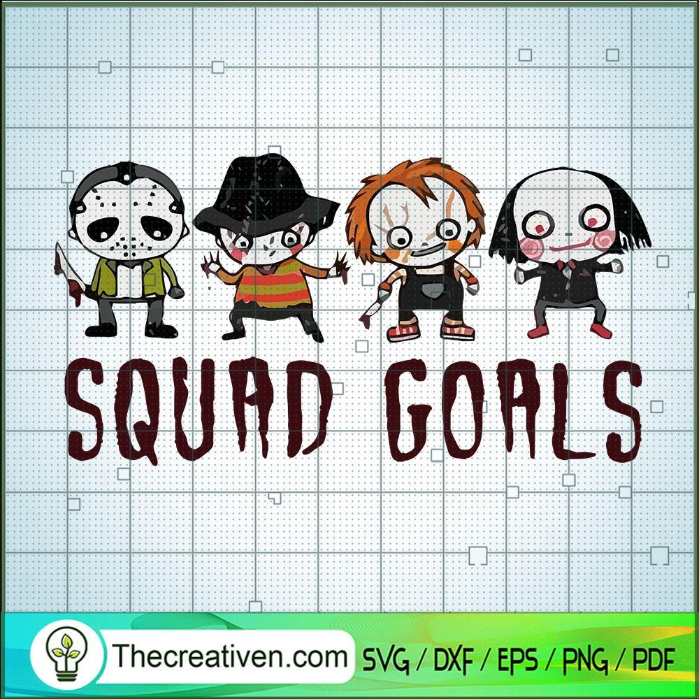 Squad Goals Horror Characters SVG Cut File for Cricut & Silhouette 1 Squad Goals Horror Characters SVG Cut File for Cricut & Silhouette
