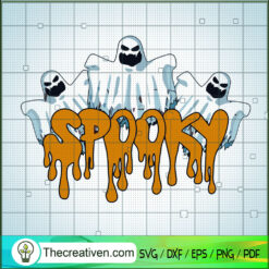 Spooky Ghost SVG, Boo Boo Halloween SVG, Halloween Ghost SVG