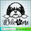 Shih Tzu Welcome SVG, Dogs SVG, Pet Lover SVG 2 181 copy 3