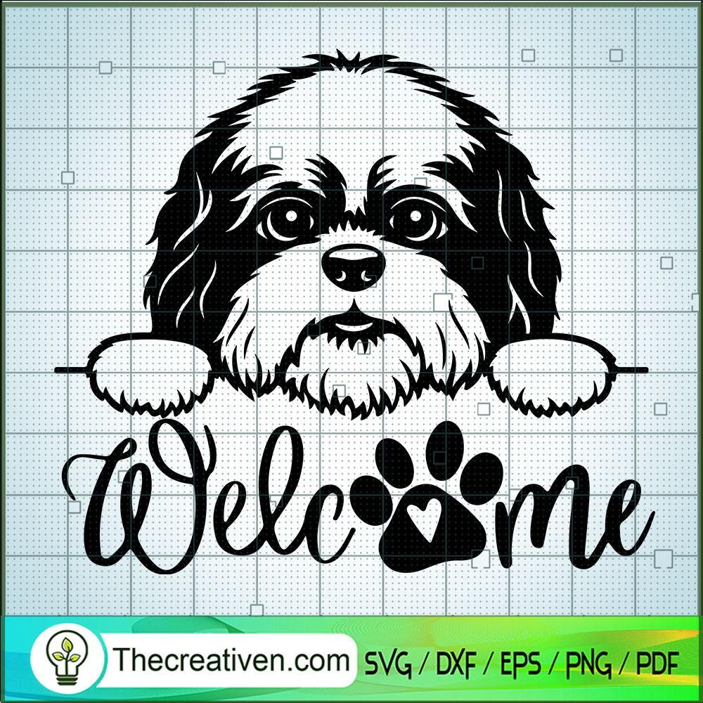 Shih Tzu Welcome SVG, Dogs SVG, Pet Lover SVG 1 Shih Tzu Welcome SVG, Dogs SVG, Pet Lover SVG