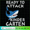 Ready To Attach Kinder Garten SVG, Shark SVG, Back To School SVG