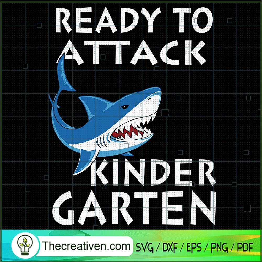 Ready To Attach Kinder Garten SVG, Shark SVG, Back To School SVG 1 Ready To Attach Kinder Garten SVG, Shark SVG, Back To School SVG
