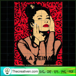 La Reina Selena SVG, Lottery Number 11 SVG, Rose Flower SVG