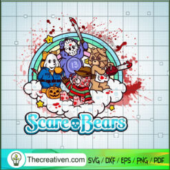 Scare Bears SVG, Horror Bears SVG, Horror Characters SVG