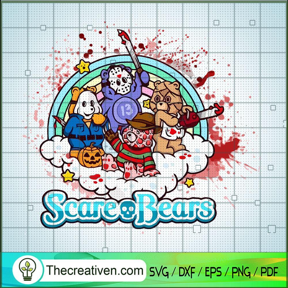 Scare Bears SVG, Horror Bears SVG, Horror Characters SVG 1 Scare Bears SVG, Horror Bears SVG, Horror Characters SVG