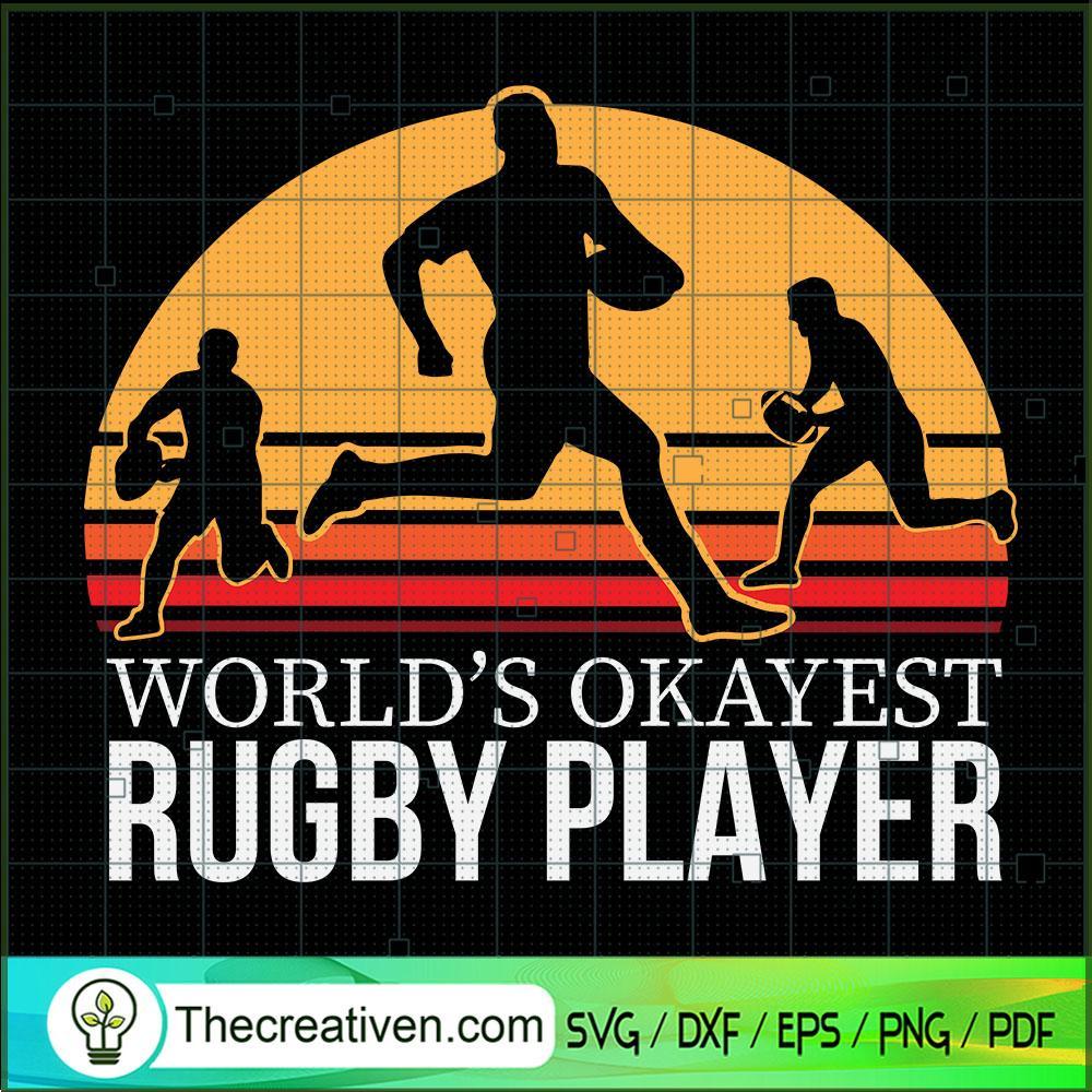 World's Okayest Rugby Player SVG, Retro SVG, Sports SVG 1 126 copy 5