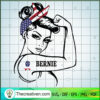 Rosie the Riveter Bernie Sanders SVG, Messy Bun SVG, Girl America SVG 2 124 copy 5