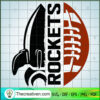 Rockets Rugby SVG, Rugby Ball Half SVG, Sports SVG 3 121 copy 2