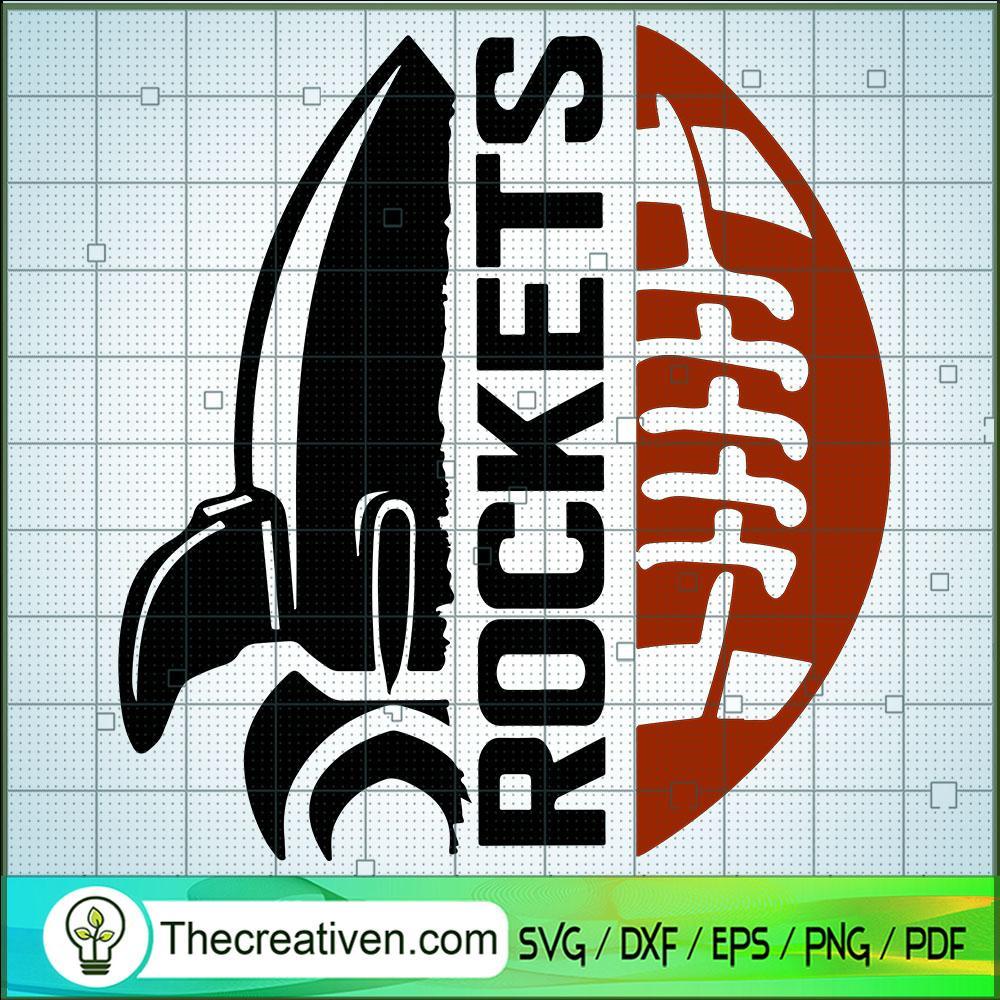 Rockets Rugby SVG, Rugby Ball Half SVG, Sports SVG 1 Rockets Rugby SVG, Rugby Ball Half SVG, Sports SVG