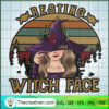 Resting Witch Face SVG, Witch Retro SVG, Halloween SVG 3 98 copy 4