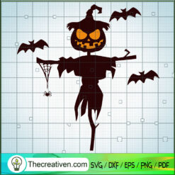 Figurehead Halloween SVG, Pumpkin Halloween SVG, Scary Halloween SVG